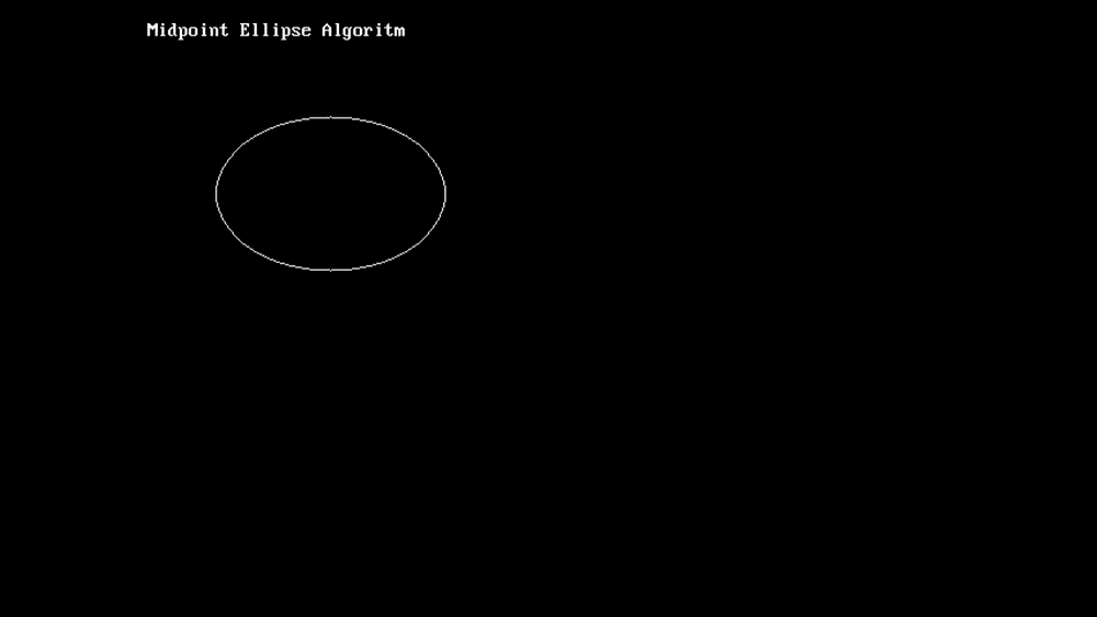 midpoint ellipse algorithm midpoint ellipse algorithm in c