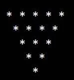 Inverted Pyramid Star Pattern