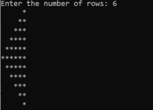 Left Half Diamond Pattern 