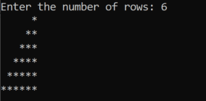Mirrored Right Triangle Star